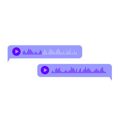 Voice Messages In Bubble Frames Audio Chat