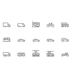 Transport Line Icons