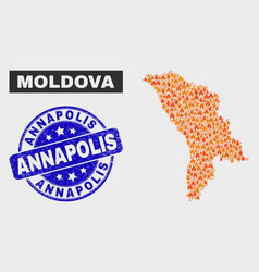 Burn Mosaic Moldova Map And Distress Annapolis