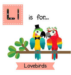 Letter L Tracing Love Birds 2