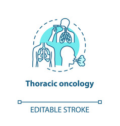 Thoracic Oncology Concept Icon Lung Airways