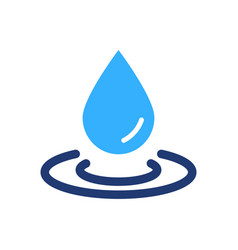 Water Drop Silhouette Icon Droplet