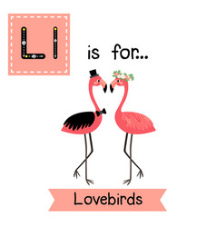 Letter L Tracing Love Birds