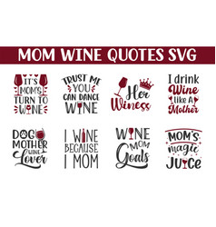 Mom Wine Svg