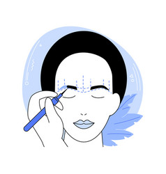 Permanent Eyebrow Isolated Cartoon