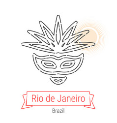 Rio De Janeiro Brazil Line Icon