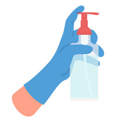 Sanitizer Bottle In Medical Hand Disenfection