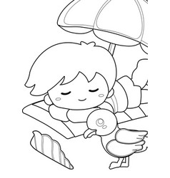 Summer Activity Coloring Pages Kids And Adult