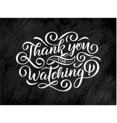 Thank You For Watching Cover Banner Template