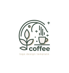 Coffee Logo Template Icon Design Shop