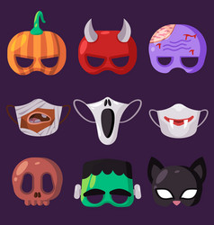 Horror Halloween Character Of Monster Set