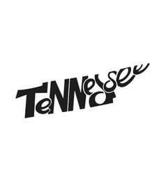 Tennessee Lettering Print Logo State Emblem