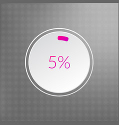 5 Percent Isolated Pie Chart Percentage