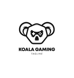 Hexagon Koala Head Logo Symbol Design