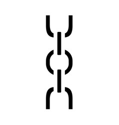 Long And Short Chain Glyph Icon