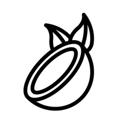 Coconut Thick Line Icon