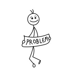 Funny Stick Figure Hand Drawn Style For Print