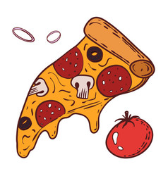 Cartoon Slice Of Pizza