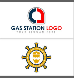 Gas Station Convenience Store Sailor Captain Logo