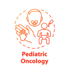 Pediatric Oncology Concept Icon Child Health Care