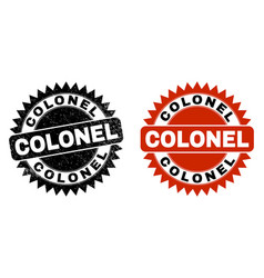 Colonel Black Rosette Watermark With Unclean