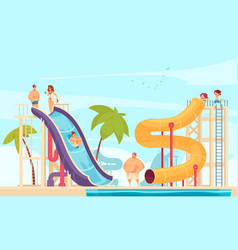 Aqua Park Family Attractions Composition