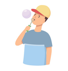 Game Blowing Bubbles Icon Cartoon Foam