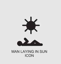 Man Laying In Sun Icon