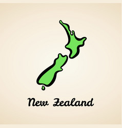 New Zealand - Outline Map