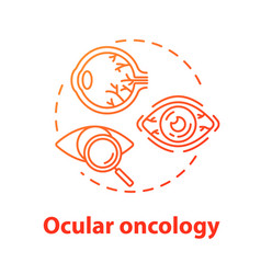 Ocular Oncology Concept Icon Eye Neoplasm