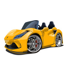 Cartoon Muscle Sport Car