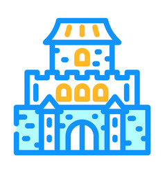 Castle Toy Baby Color Icon