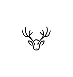 Creative Deer Head And Deer Logo Design