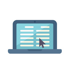 Laptop Interaction Icon Flat Business