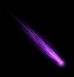 Shooting Star Realistic Neon Meteor