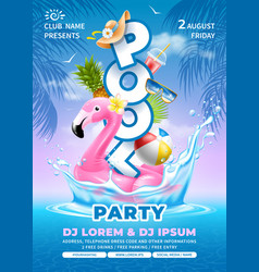 Pool Party Poster Template