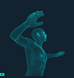 3d Model Of Man Human Body Wire Model Design