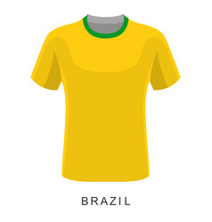 Brazil World Cup Football Shirt Cartoon