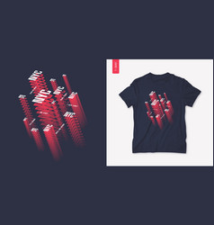 Nyc Graphic Mens Isometric T-shirt Design Poster