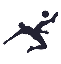 Soccer Player Kicking Silhouette 4