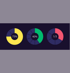 Social Media Poll Results Circle Infographic