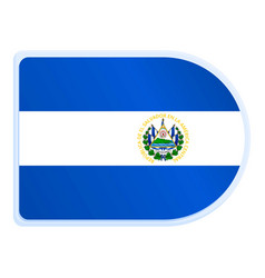 El Salvador Badge Icon Cartoon