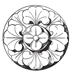 Romanesque Boss Rosette Is A 13th Century Design