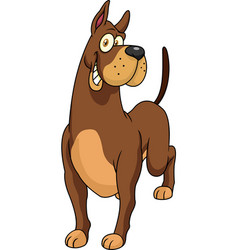 Smiling Dog Cartoon Mascot Character