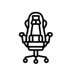 Chair Gaming Pc Line Icon