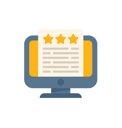 Feedback Icon Flat Star Review