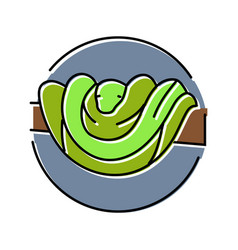 Snake Tree Animal Color Icon