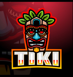 Tiki Mask Mascot Esport Logo Design