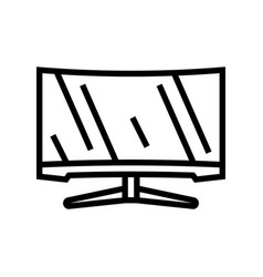 Monitor Gaming Pc Line Icon