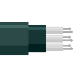 Optic Cable Technology Icon Flat Isolated